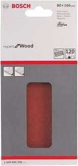 2608605290 - Set 10 fogli abrasivi C430, P120,80mmx166mm, EXPER for LEGNO+VERNICE
