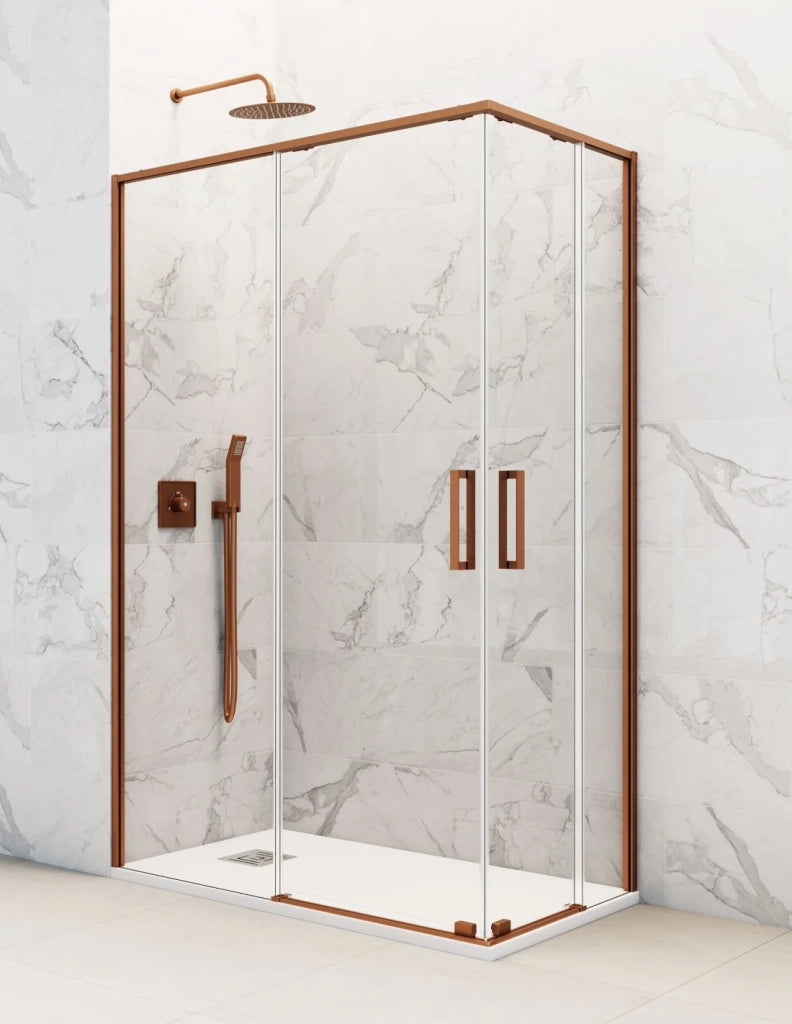 Box doccia ingresso angolare 2+2 ABANTE (TWENTY) 85x75 cm Rame