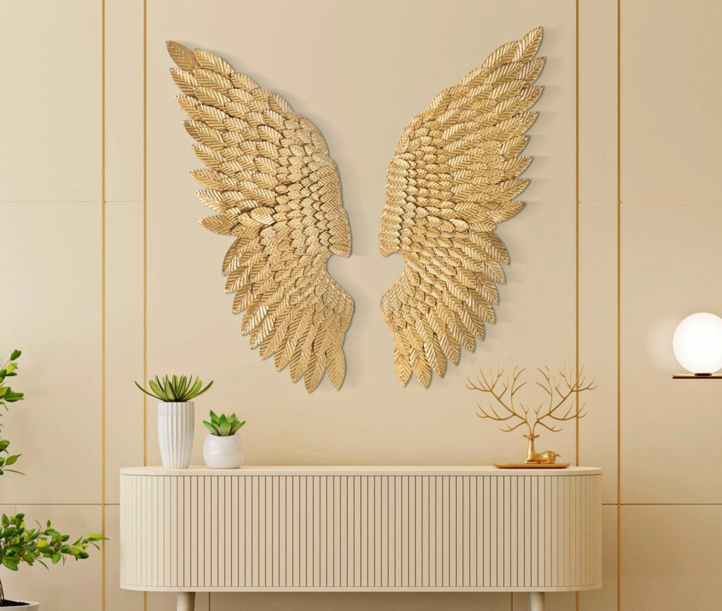 Pannello Ali Beauty 37,5x100x3 cm in Ferro Oro