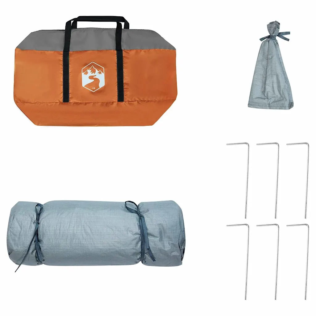 Tenda interna Grigio e arancione 290 x 288 x 234 cm taffetà 42001177