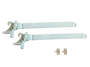Braccetti per Tende da Sole in Alluminio 50 cm Coppia Kit con Ganci Vari Colori