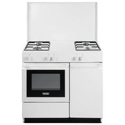 De Longhi Cucina a gas bianca 4 fuochi con forno a gas 42L piano smaltato 86x50x85 cm