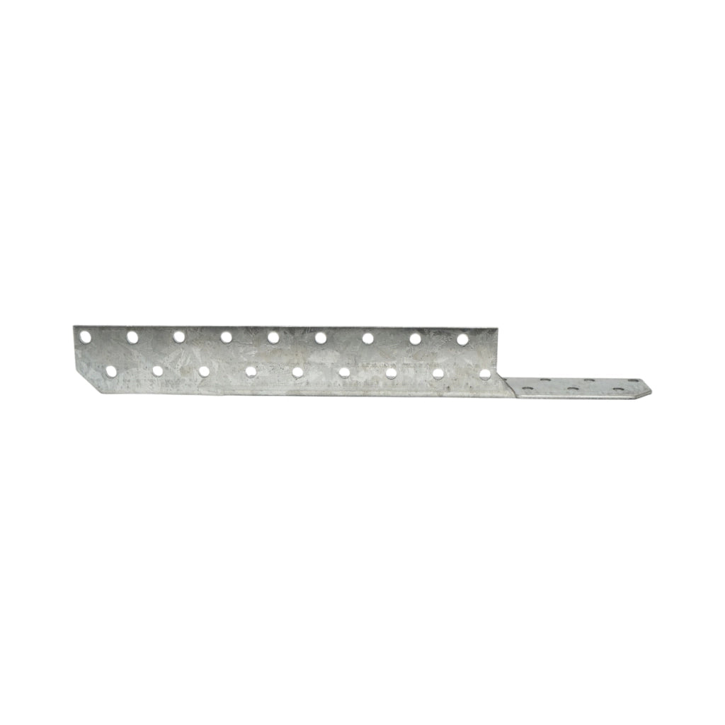 Ancoraggio a cuneo per travetto destro 33x33x250mm, spessore 2mm, acciaio zincato