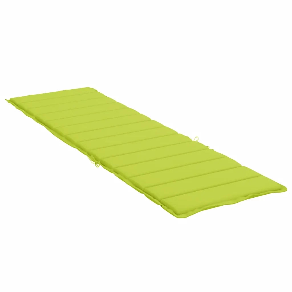 Cuscino per Lettino Verde Intenso 200x70x3 cm in Tessuto Oxford
