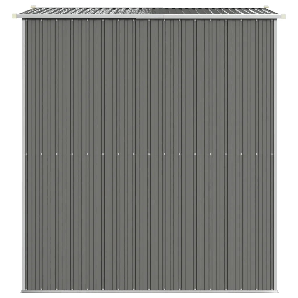 Capanno da Giardino-Casetta da Giardino Grigio Chiaro 192x191x223cm Acciaio Zincato