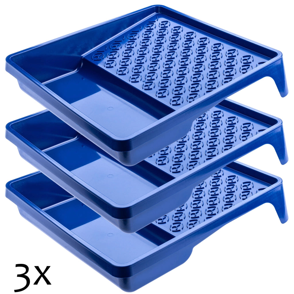 Vassoio per pittura KADAX grande 320x350 mm per rullo da pittura, set di 3 vassoi per rulli.