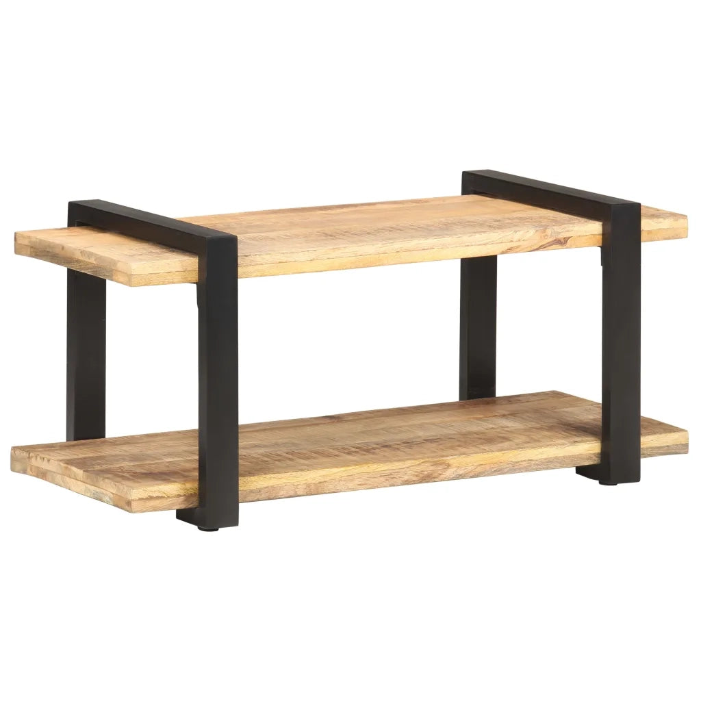 Mobile Porta TV-Mobile per TV-Credenza TV 90x40x40 cm in Legno di Mango Grezzo