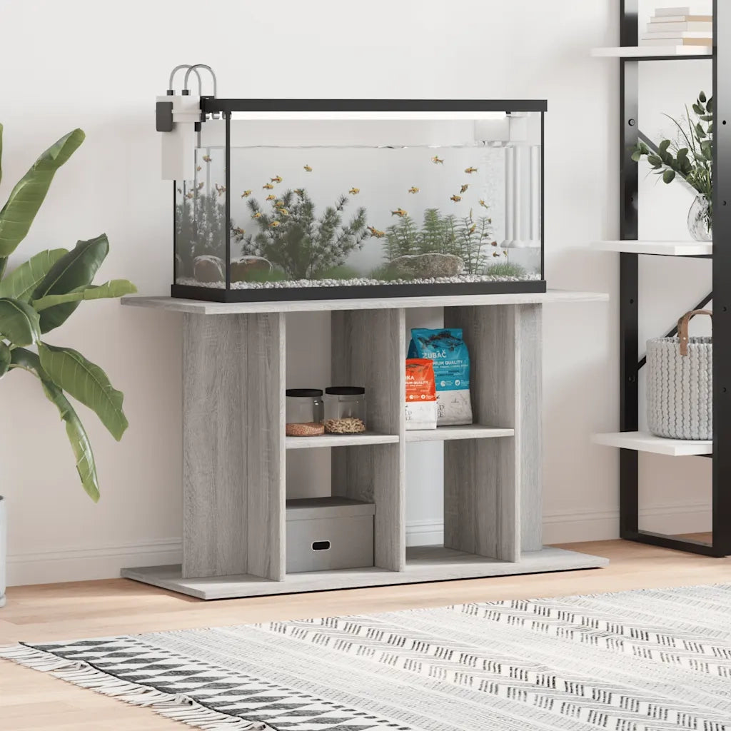 Supporto Acquario 100x40x60 cm Legno Multistrato Grigio Sonoma CFW2032594