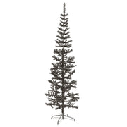 Albero di Natale Sottile Nero 240 cm 329221