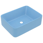 Lavandino-Lavello Luxury Azzurro Opaco 41x30x12 cm in Ceramica