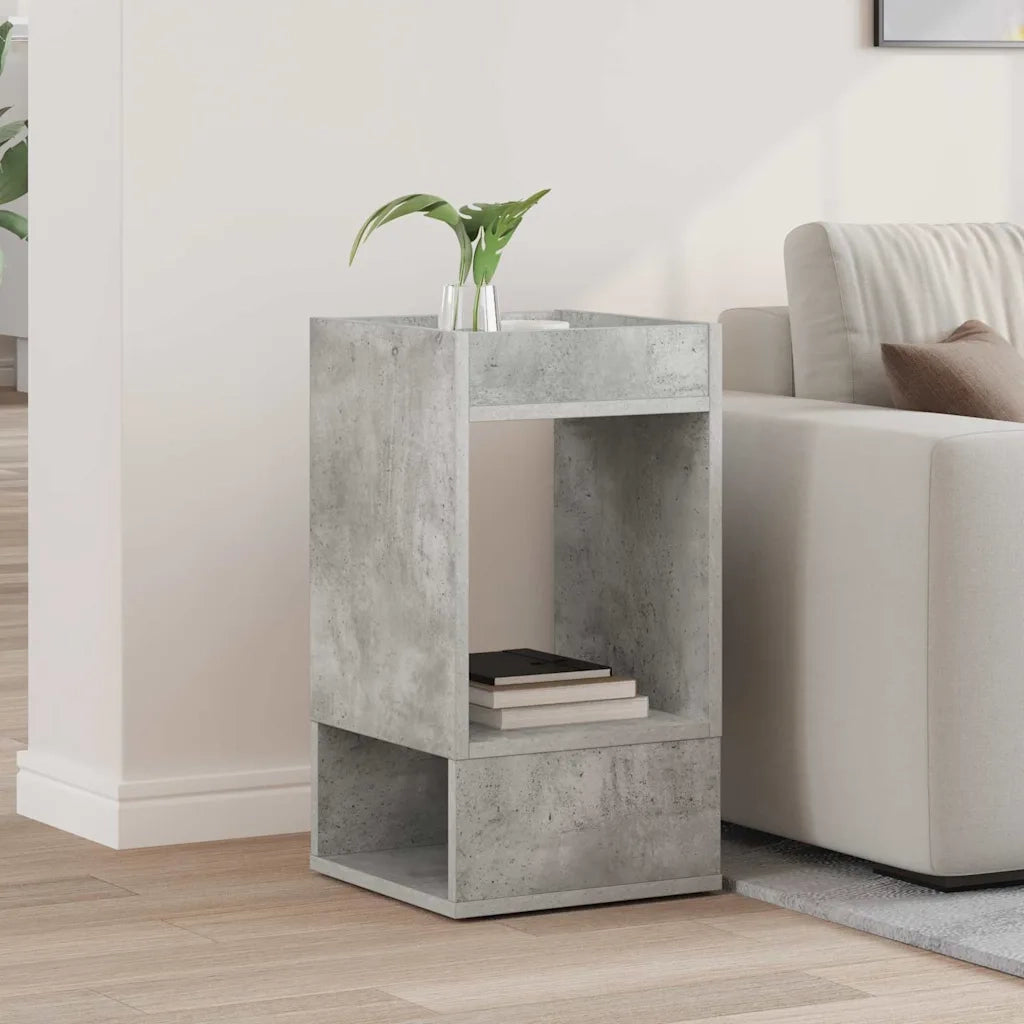 Tavolino Grigio cemento 30 x 30 x 56 cm Legno ingegnerizzato 890934