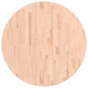 Piano per Tavolo | Superficie Tavolo | Piano Scrivania ?90x4 cm Rotondo in Legno Massello di Faggio