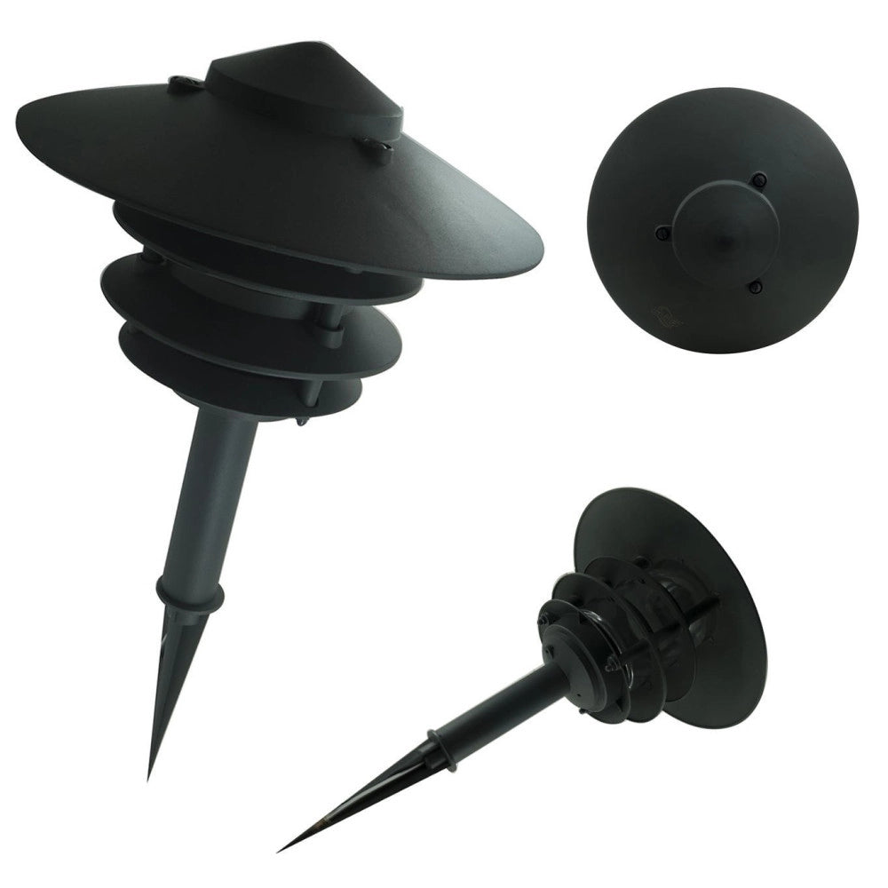 Trade Shop - Lampioncino Lampada Led Picchetto Segnapasso Giardino E27 60w Terrazzo C12 -