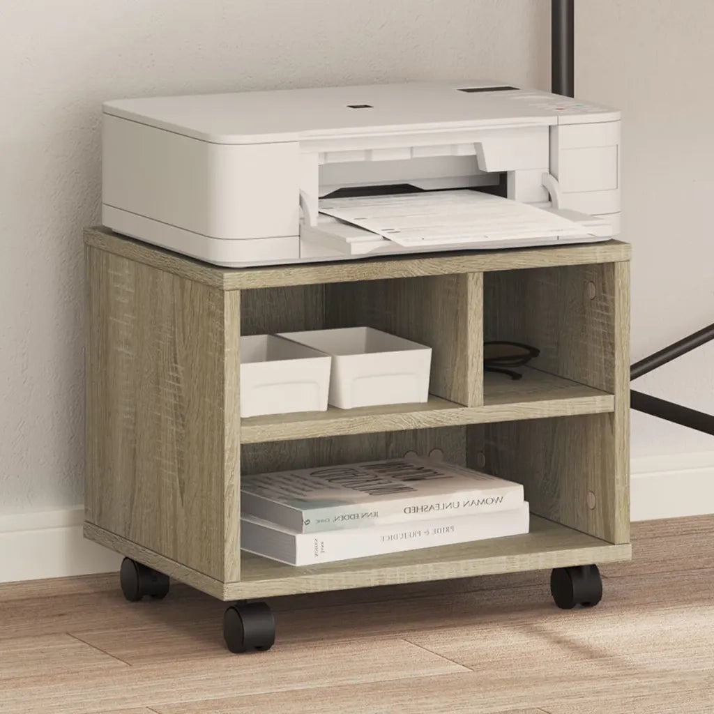 Supporto per Stampante con Ruote Rovere Sonoma 41x32x34,5 cm CFW5335231