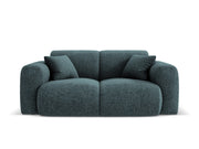 Cosmopolitan Design - Divano "Nolio" 2 posti in ciniglia petrolio 