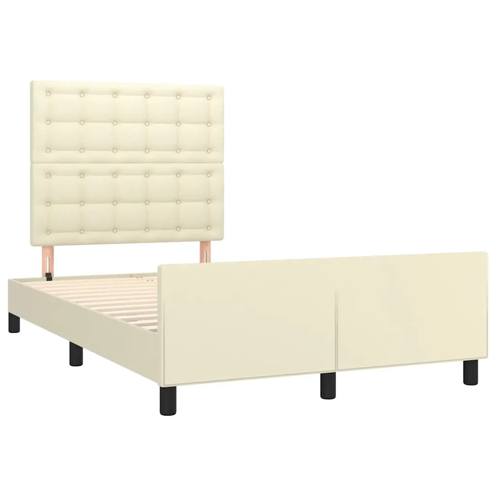 Giroletto senza Materasso Crema 120x190 cm Similpelle 3270562