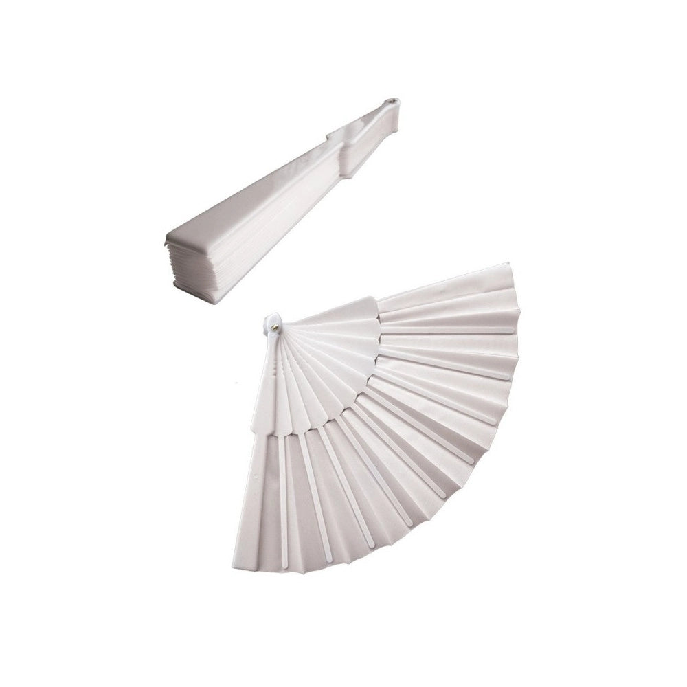Trade Shop - 12 Ventagli Ventaglio Bianco Segnaposto Ricevimento Matrimonio Sposi Wedding -