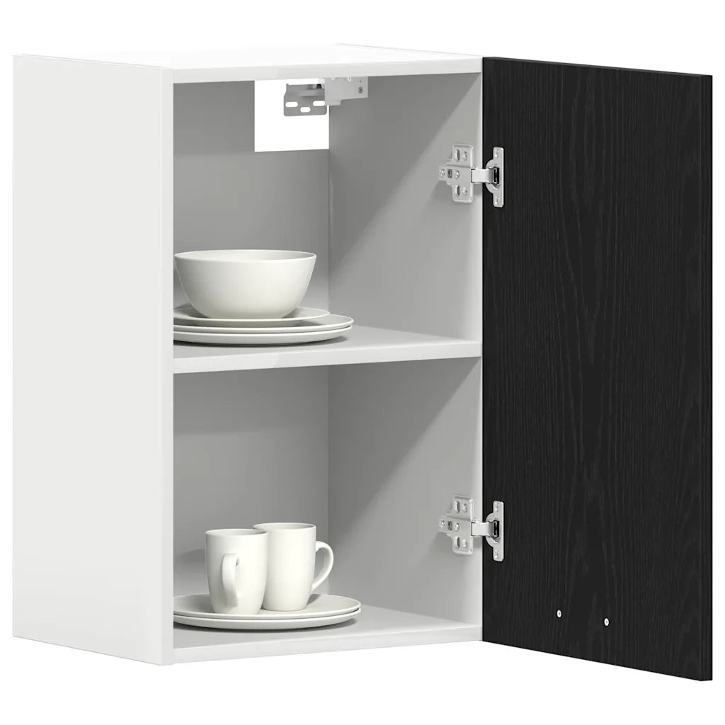 Pensile pensile Rovere Nero 40x31x60 cm in Legno Multistrato 863141