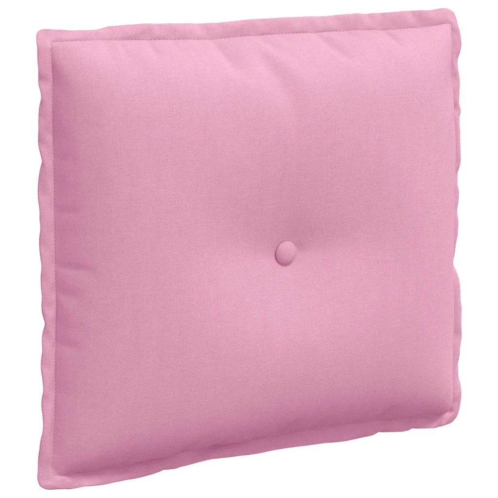 Cuscino per Schiena Rosa 50 x 19 x 45 cm Tessuto 42014630