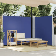Tenda da Sole Laterale Retrattile-Tenda parasole per balcone per giardino Blu 160x600 cm 733997