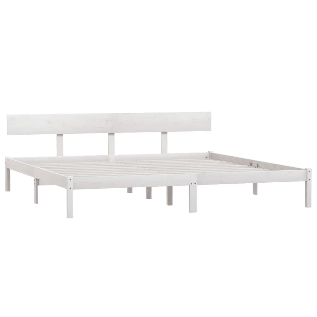 Giroletto Bianco in Legno Massello 180x200 cm Super King 810163