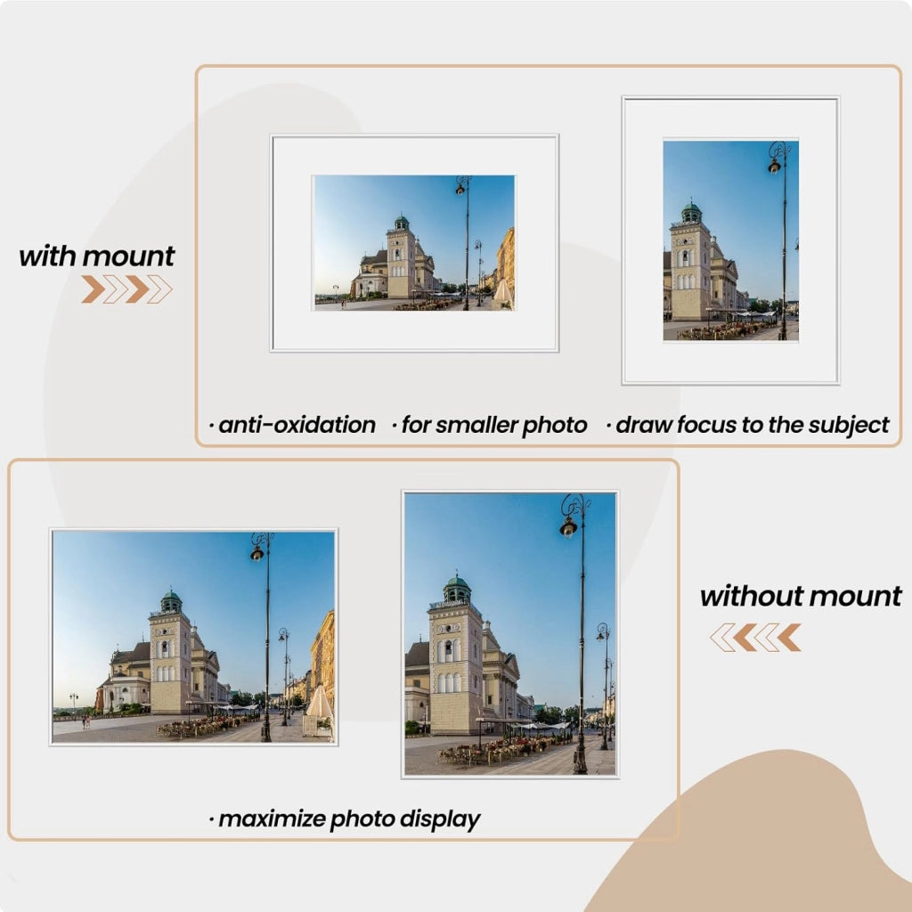 Set di 10 Cornice Foto, Portafoto A4 21x29,7cm, Cornice Argentato in Alluminio, Cornici per Documenti, Cornice per Foto da Parete o da Tavolo, Frontale Trasparente in plastica, BR9956sb-10