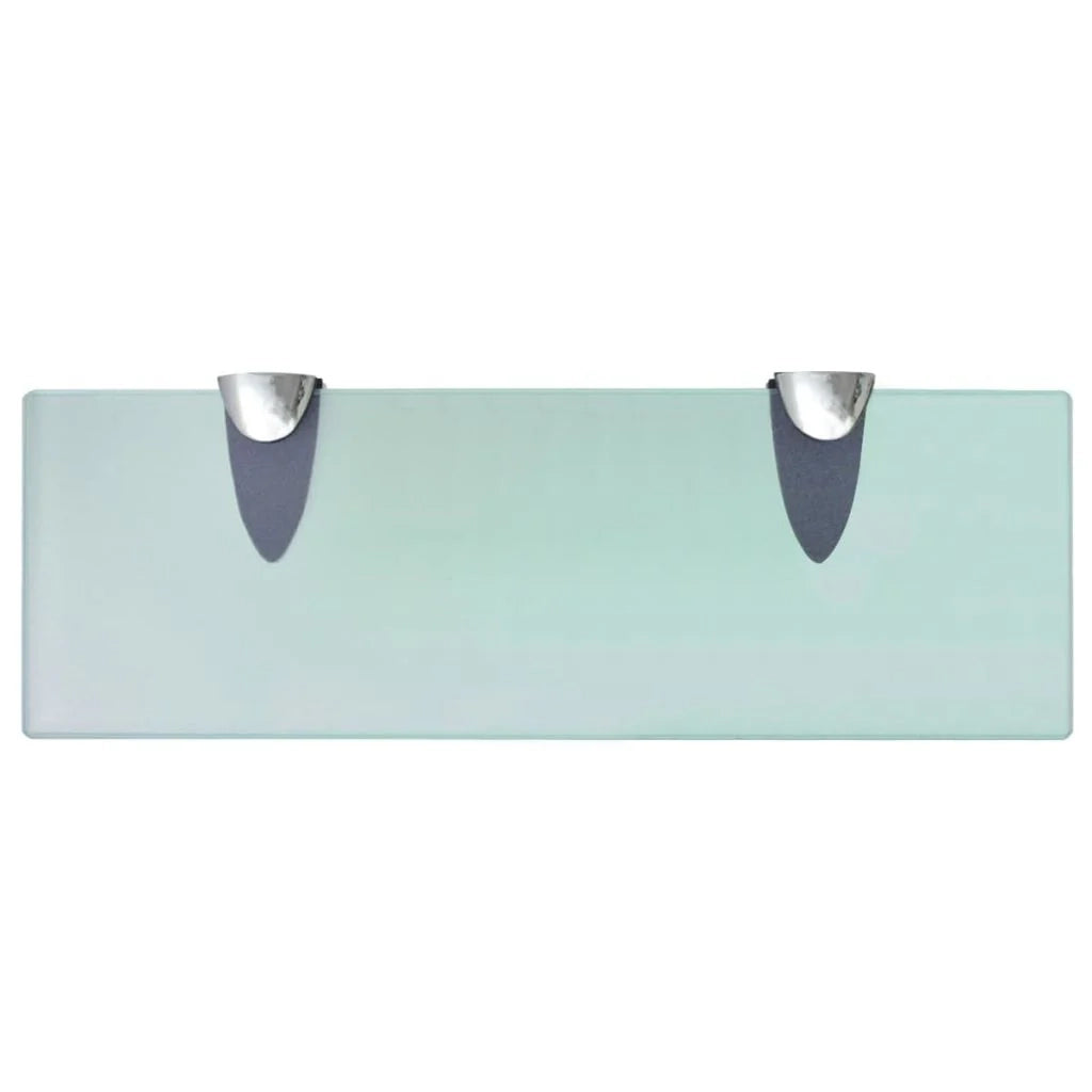 Mensola in vetro di design da parete 30 x 10 cm spessore 8 mm 2702119/2