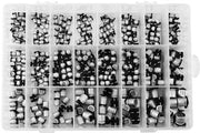 Assortimento di Condensatori - 400 Pezzi - Capacità 1uF a 1000uF - Alluminio - Valori Vari - Per Progetti Elettronici