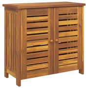 Mobiletto da giardino rettangolare moderno 75 x 35 x 70 cm con ripiani regolabili aspetto naturale in legno di acacia 02_0058504