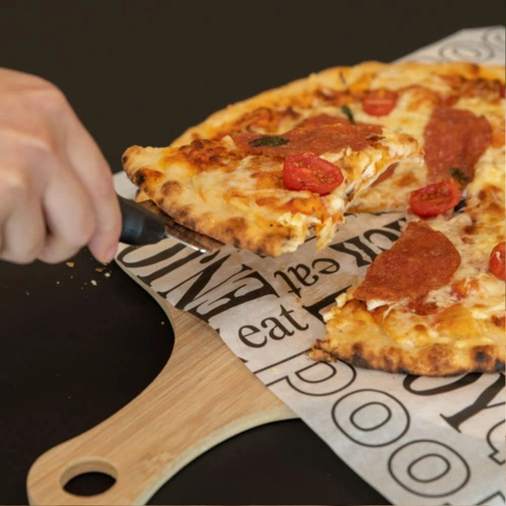 Set 3 Pezzi Accessori Pizza Spatola Pala e Taglierina Apribottiglie Integrato