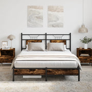 Giroletto senza Materasso Rovere Fumo 140x190 cm in Truciolato