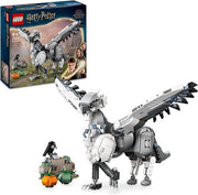 LEGO Harry Potter Fierobecco, Figura di Ippogrifo Giocattolo da Costruire con Parti Snodabili, Creatura Magica da Collez