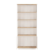 Libreria in legno "FR16" - 75 x 26 x 168 cm - Pino Atlantico Bianco