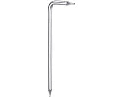 Chiave Torx a 6 punte L con lunga manopola - Armatura in acciaio inox cromato - Manicotto a L per riparazioni - Chiave a stella Torx con lunga manopola - Manicotto a L con 6 punte - Chiave Torx per riparazioni