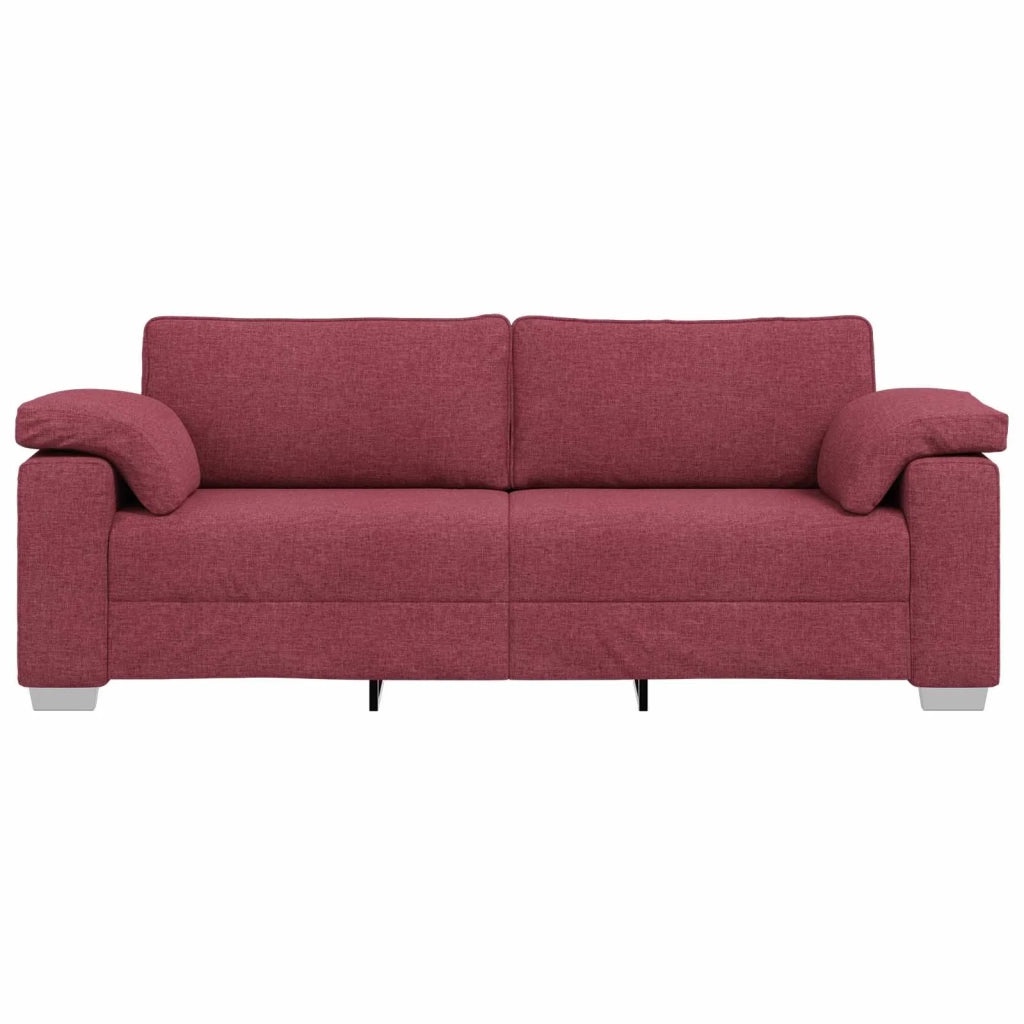 Divano 3-Persone Rosso Vino 220 cm Tessuto 4105240