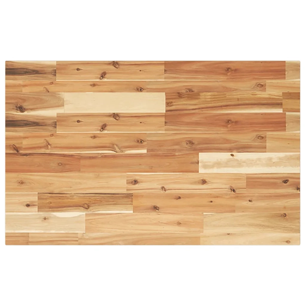 Piano Tavolo Rettangolare 60x50x2cm in Legno Massello di Acacia 4008818