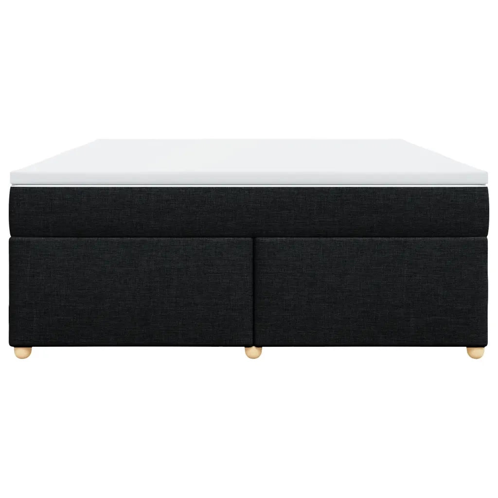 Giroletto a Molle con Materasso Nero 180x200 cm in Tessuto 3285396