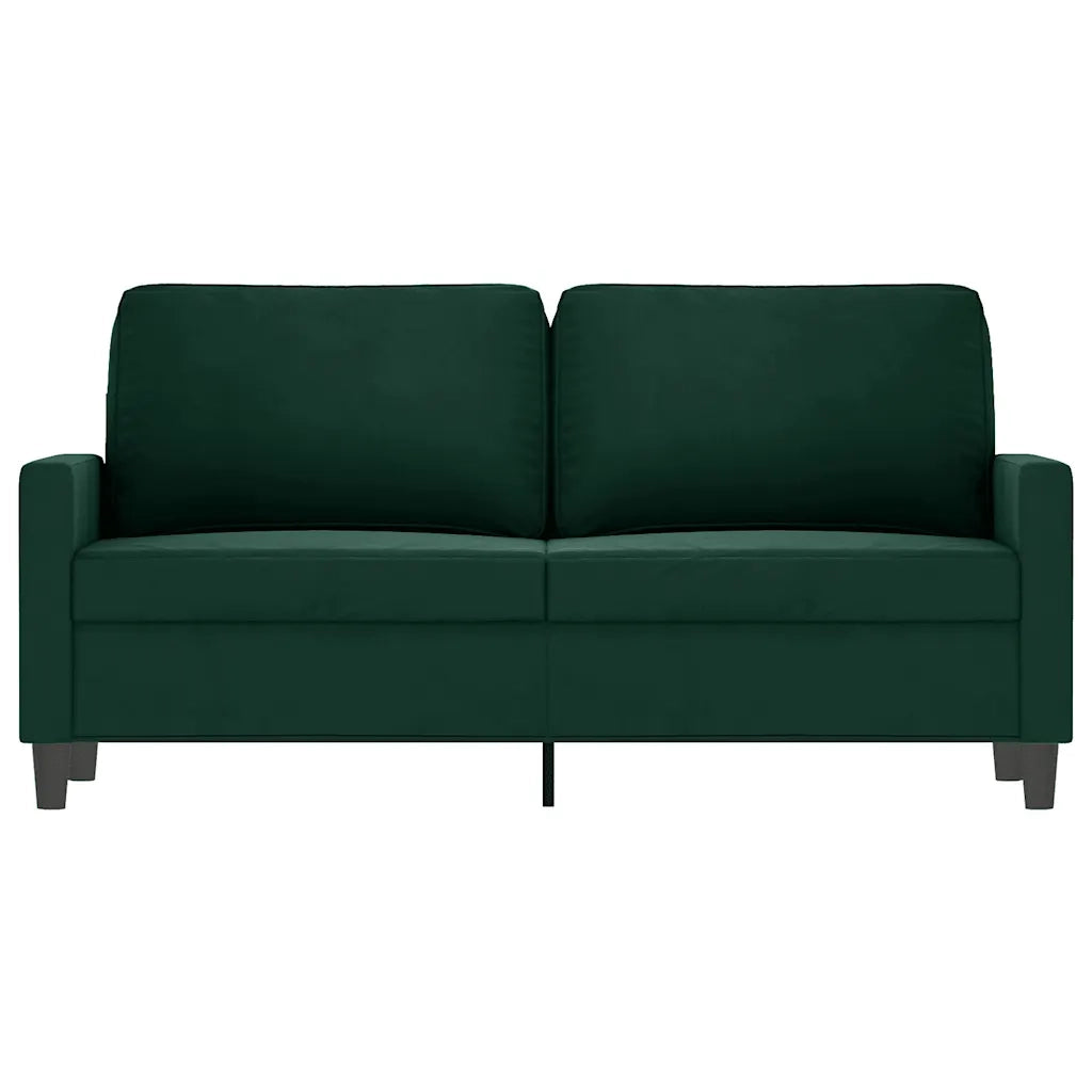 Divano a 2 Posti Verde Scuro 140 cm in Vellutocod mxl 107975
