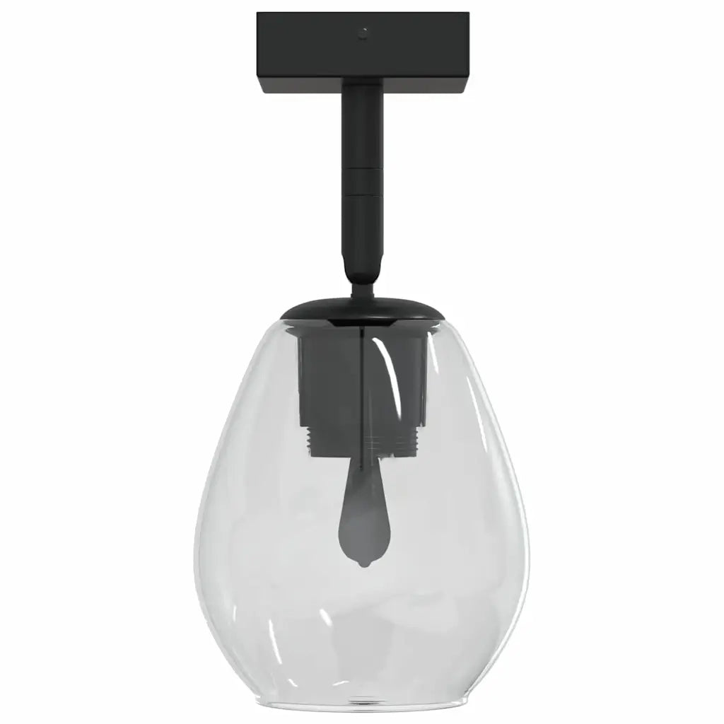 Faretto da soffitto Nero 13 x 13 x 26 cm Vetro e Metallo CFW9539529