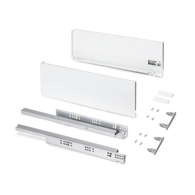 Cassetto esterno Protone 30kg, guide di estrazione totale con una chiusura soft, altezza 178mm, profondità 500mm, Acc..