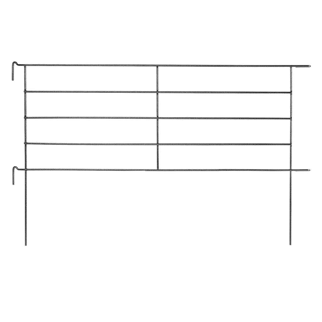 Recinzione da giardino in metallo KADAX, bordura a palizzata saldata, altezza 100 cm.
