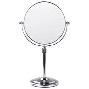 Specchio da trucco con ingrandimento color argento Ø 20 cm tavolo bagno camera da letto