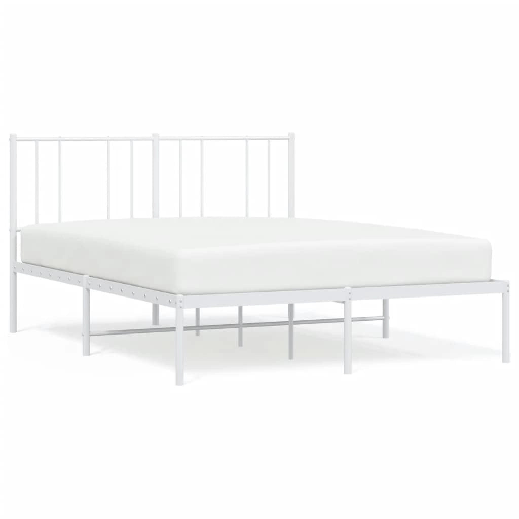Giroletto con Testiera Metallo Bianco 140x190 cmcod mxl 103422