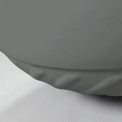 Lavabo da appoggio 33 cm grigio cemento con rilievi sul fondo  Logos