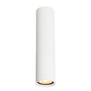Spot soffitto RILOK Italux bianco rigato 24cm GU10