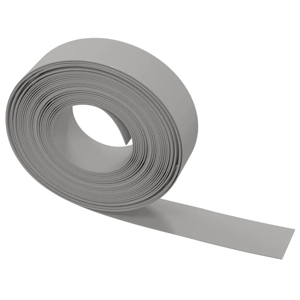 Bordature da Giardino 5 pz Grigie 10 m 15 cm in Polietilene 3155443