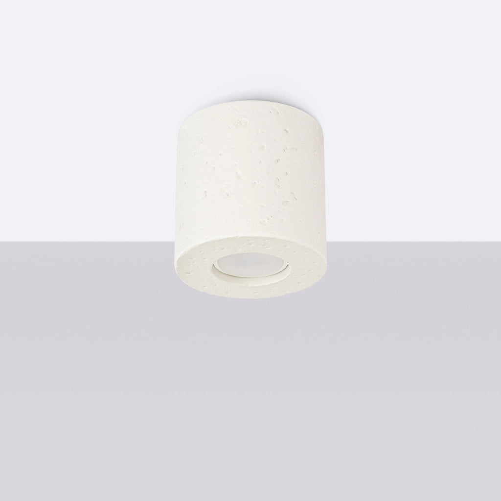 Spot soffitto industriale cemento beige GU10 10W Rondeo