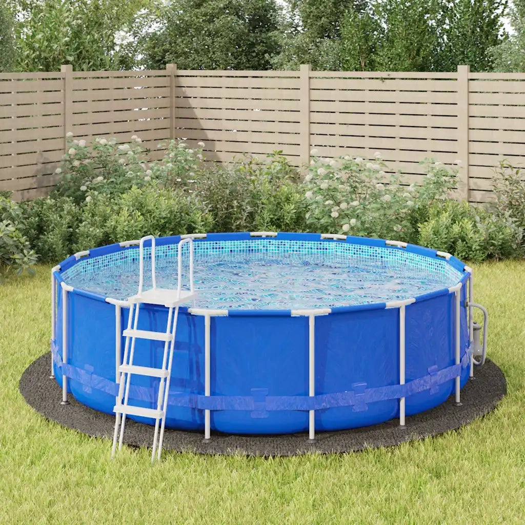 Telo Sotto Piscina Grigio Chiaro Ã˜428 cm Geotessile Poliesterecod mxl 79333