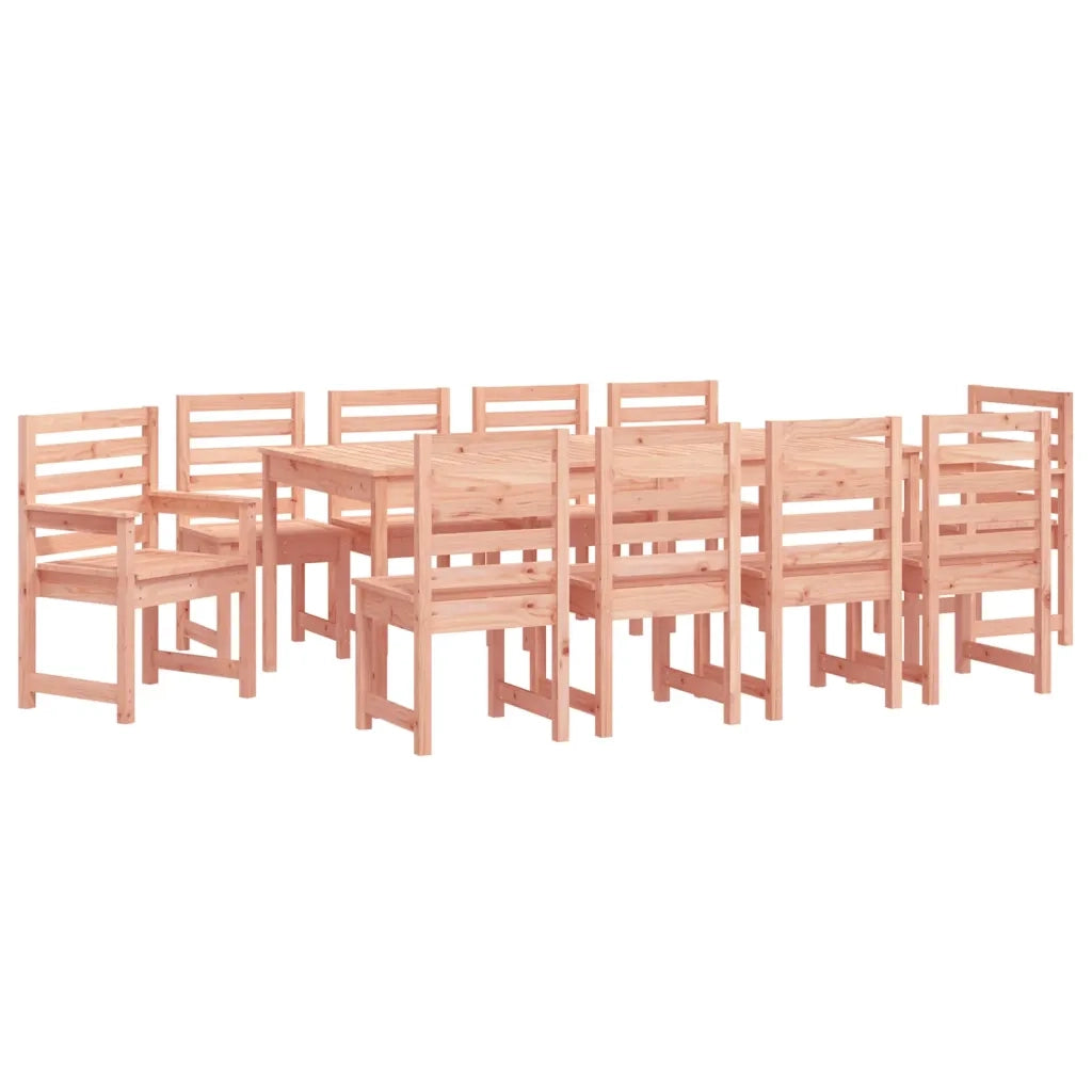 Set da Pranzo per Giardino 11 pz in Legno Massello di Douglas 3154724