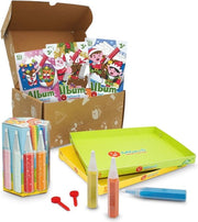 Set di Creatività per Bambini - Decorazioni di Natale Fai da Te con Sabbia per Bambini di 3 anni in su
